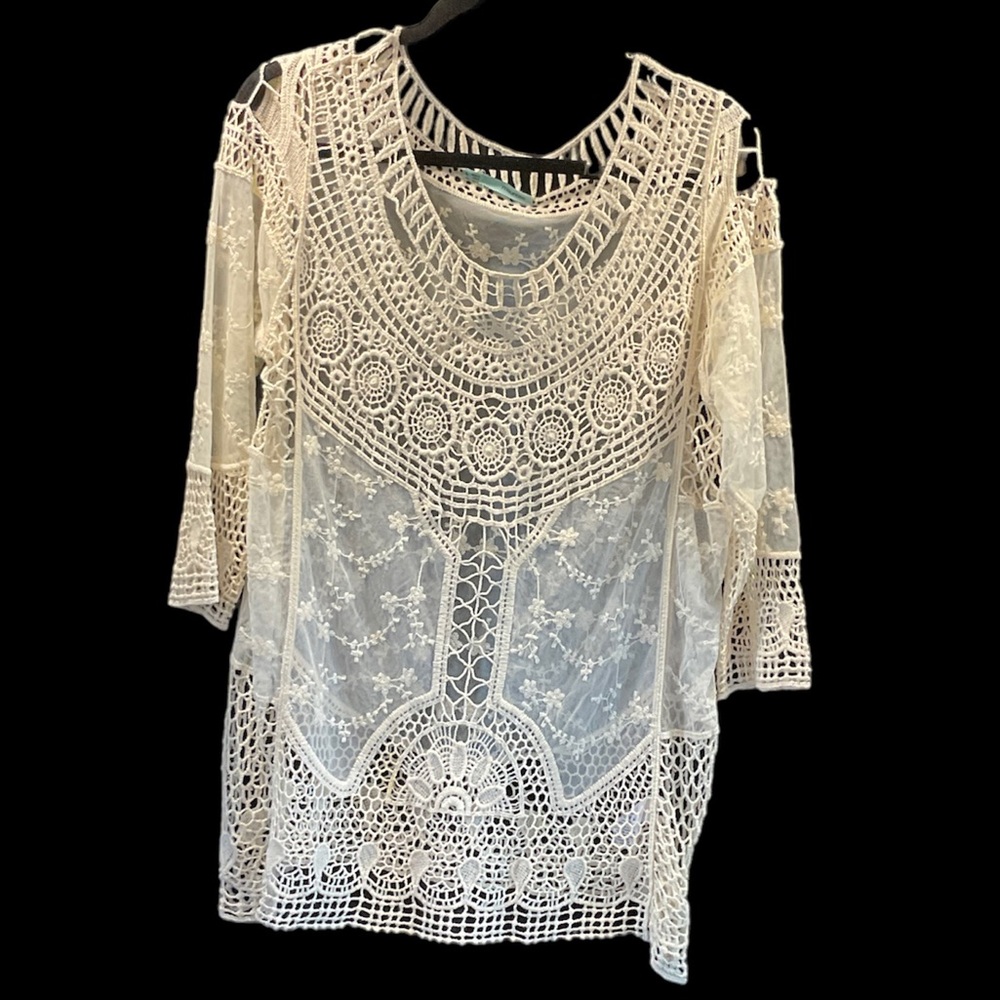 Maurice’s Lace Blouse Size L Large